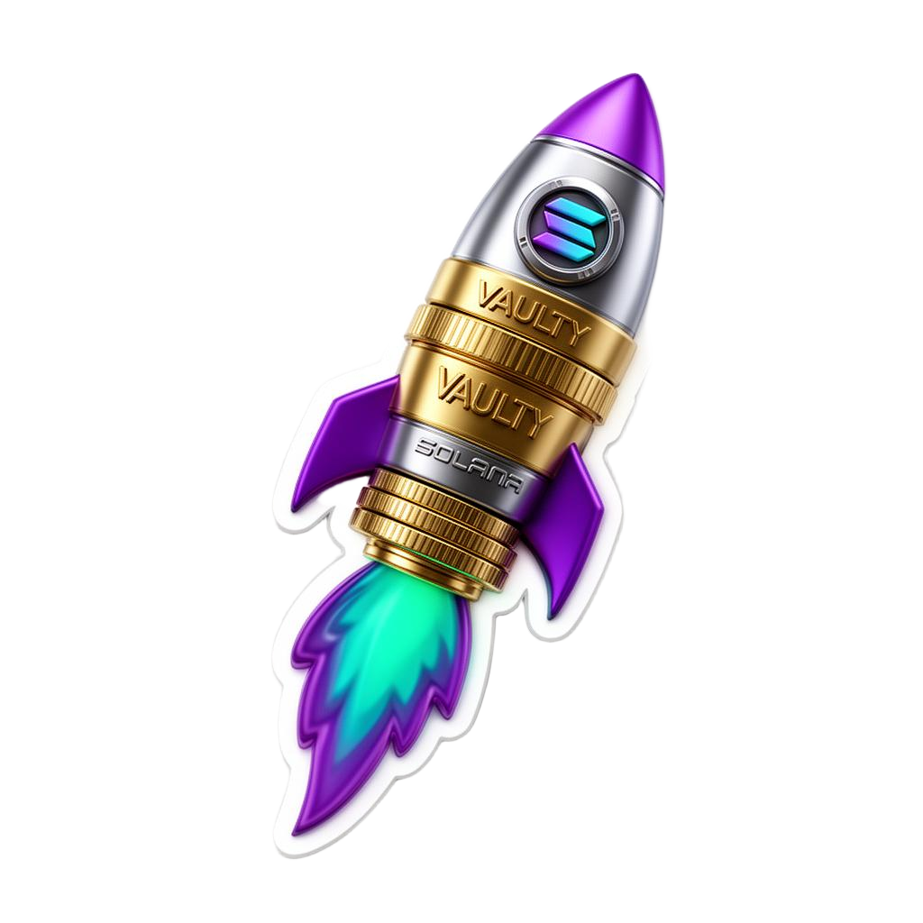 Coin Rocket — Vaulty sticker