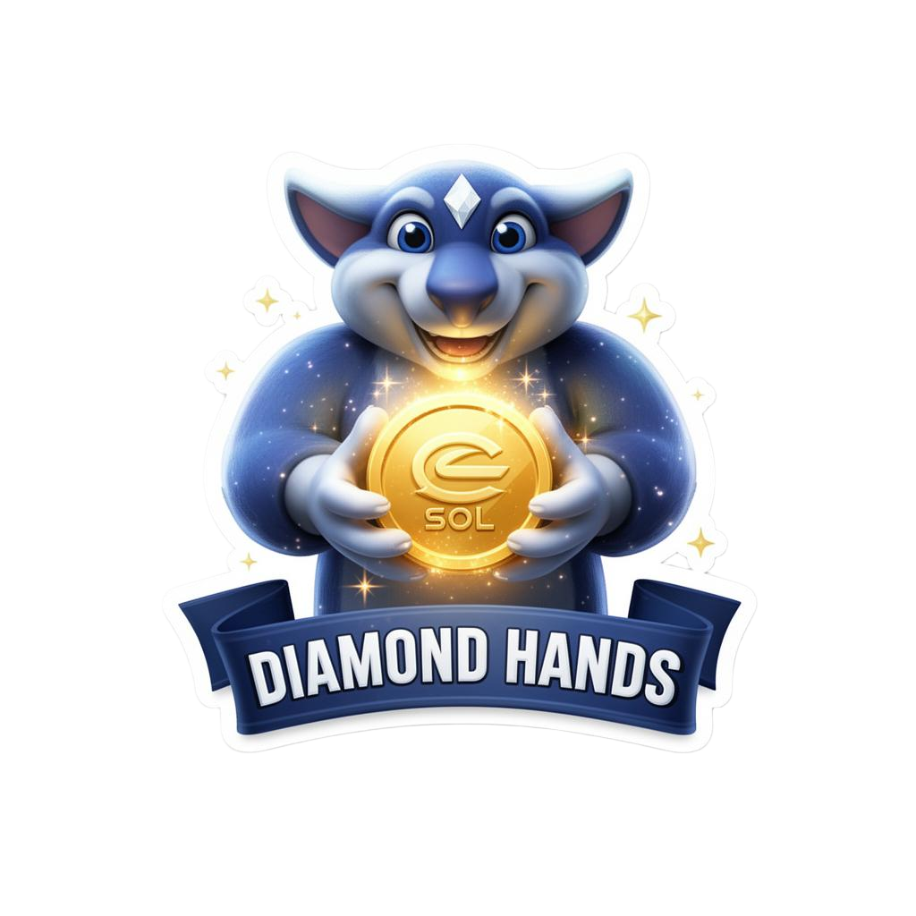 Diamond Hands — Vaulty sticker