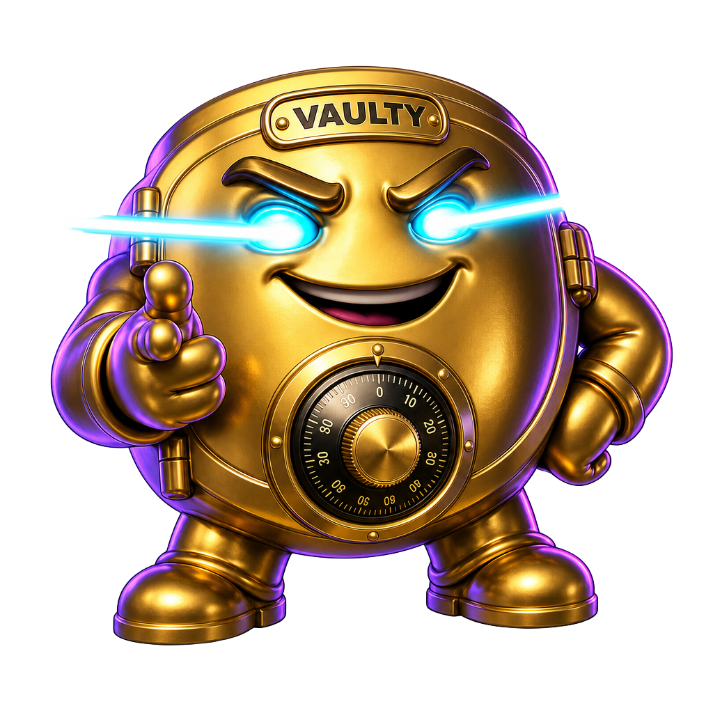 Laser Vaulty — Vaulty sticker