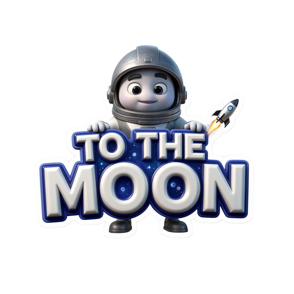 To The Moon — Vaulty sticker
