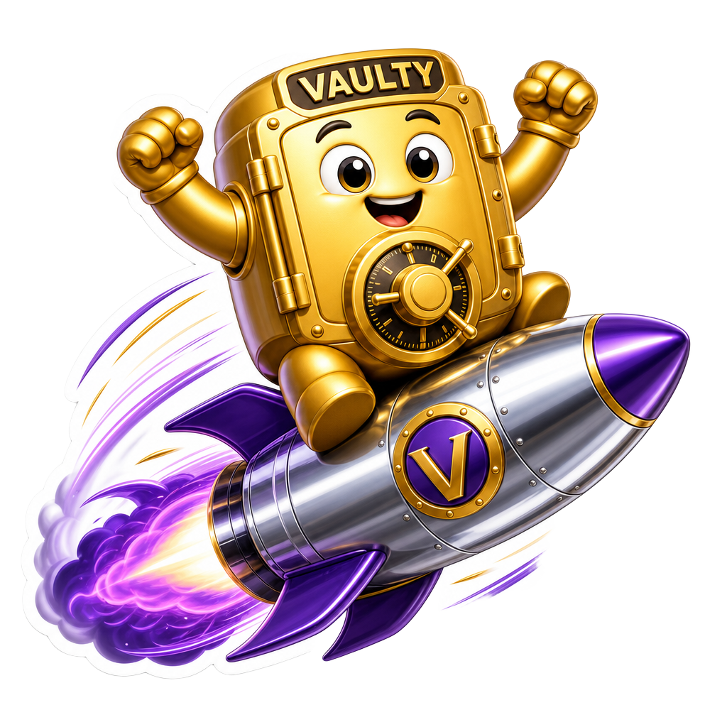 Rocket Vaulty — Vaulty sticker
